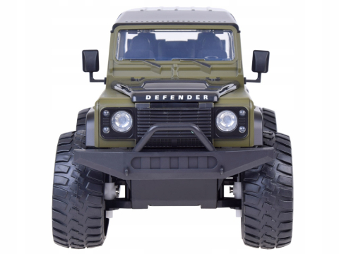Masinuta cu Telecomanda Land Rover Defender 110, Licenta Oficiala, Scara 1:14, 2.4 GHz, Faruri LED, Verde Militar, 6 Ani+ [2]