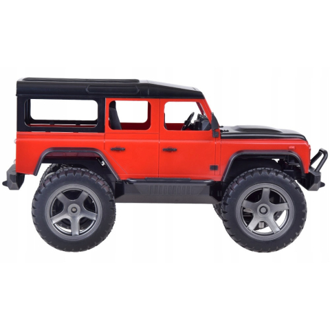 Masinuta cu Telecomanda Land Rover Defender 110, Licenta Oficiala, Scara 1:14, 2.4 GHz, Faruri LED, rosu, 6 Ani+ [3]