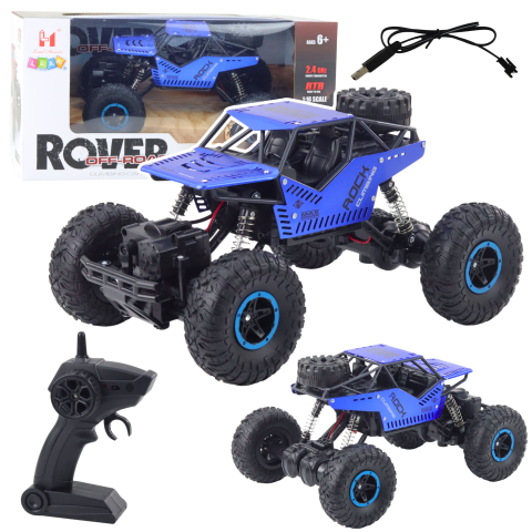 Jucarii cu telecomanda (RC) - Masinuta cu telecomanda Off-Road Albastru 1:16, 6 ani+