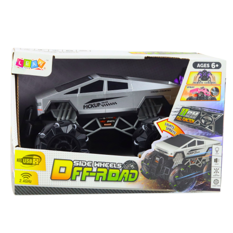 Masinuta cu telecomanda Pick-up Truck Silver Smoke Effect 1:16, 6 ani+ [5]