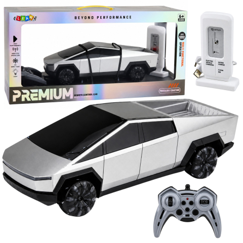 Jucarii cu telecomanda (RC) - Masinuta cu telecomanda Pickup cu statie de incarcare si lumini 1:12, 6 ani+