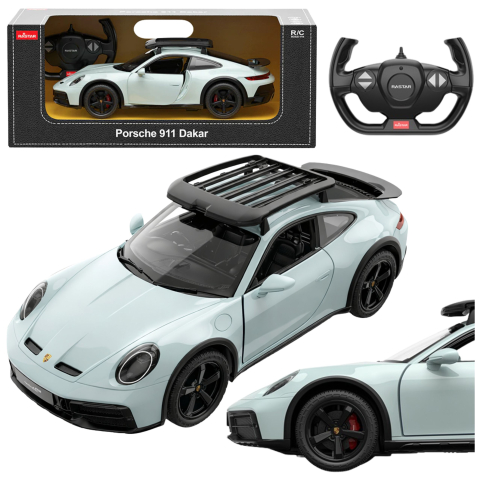 Jucarii cu telecomanda (RC) - Masinuta cu telecomanda Porsche 911 Dakar Rastar 1:14, 6 ani+