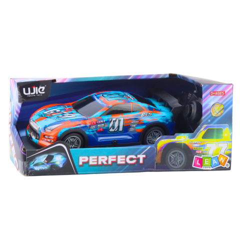 Masinuta cu telecomanda Racing Car carcasa luminoasa Portocaliu Turcoaz, 3 ani+ [3]