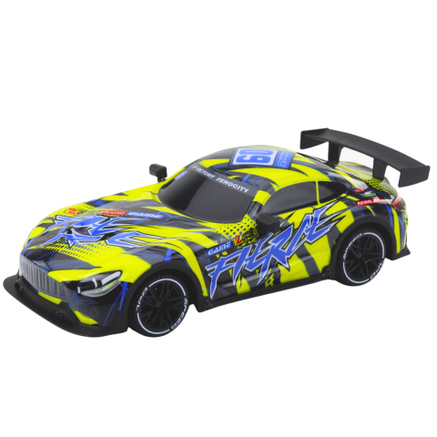 Masinuta cu telecomanda Racing cu caroserie iluminata Galben, 3 ani+ [2]