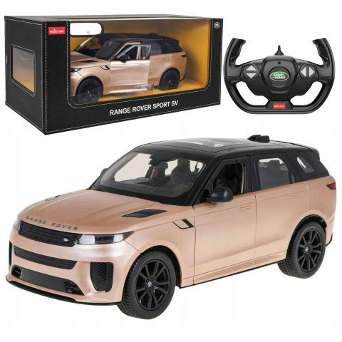 Jucarii cu telecomanda (RC) - Masinuta cu telecomanda Range Rover Sport SV Gold Rastar 1:14, 6 ani+