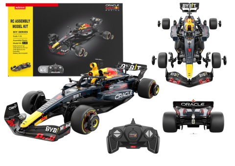 Jucarii cu telecomanda (RC) - Masinuta cu telecomanda Rastar Red Bull F1 din piese de construit 1:16, 6 ani+