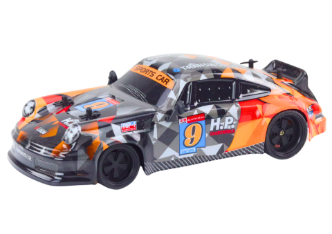 Jucarii cu telecomanda (RC) - Masinuta cu telecomanda RC Drift Roti Cauciuc 1:18 Portocaliu, 6 ani+