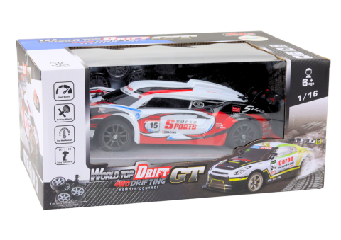 Masinuta cu telecomanda RC Rally Drift 1:16 Alb si Rosu, 6 ani+ [3]