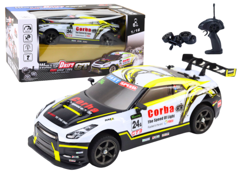 Jucarii cu telecomanda (RC) - Masinuta cu telecomanda RC Sports Car 1:16 Drift Roti Inlocuibile, 6 ani+