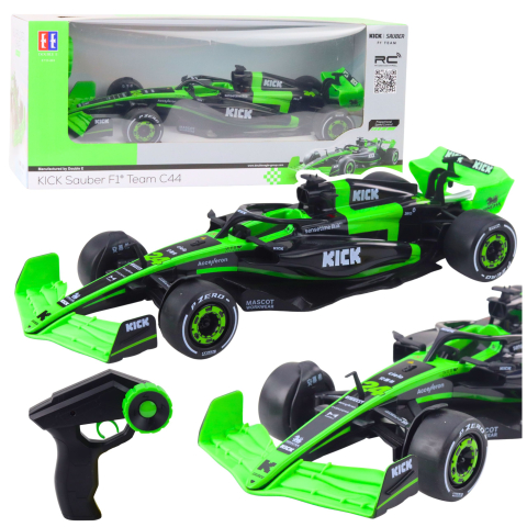 Jucarii cu telecomanda (RC) - Masinuta cu telecomanda Sauber F1 C44 Black and Green 1:16, 6 ani+