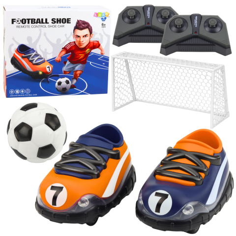 Jucarii cu telecomanda (RC) - Masinuta cu telecomanda Set Fotbal 2 Ghete Sport si Poarta, 6 ani+
