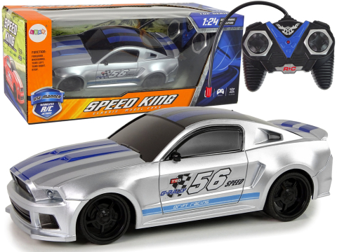 Jucarii cu telecomanda (RC) - Masinuta cu telecomanda Speed King Argintiu 1:24, 6 ani+