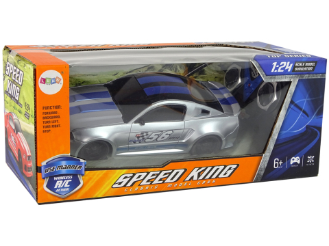 Masinuta cu telecomanda Speed King Argintiu 1:24, 6 ani+ [5]
