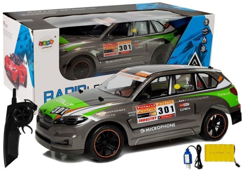Jucarii cu telecomanda (RC) - Masinuta cu telecomanda Sport Car 1:10 Gri, 3 ani+