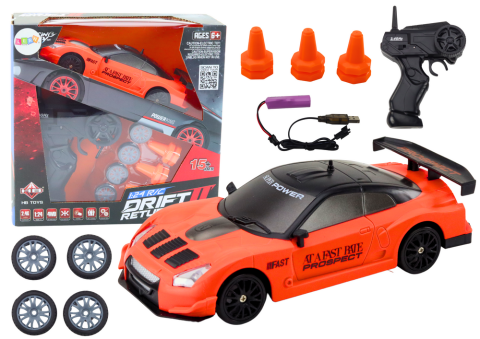 Masinuta cu telecomanda Sport Drift 1:24 Portocalie, 6 ani+ [1]