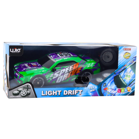 Masinuta cu telecomanda Sport Drift cu lumini Verde, 8 ani+ [3]