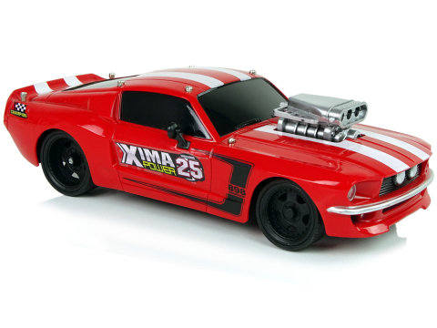 Masinuta cu telecomanda Sport R/C 1:16 Rosu cu Dungi Albe, 6 ani+ [3]