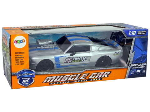 Masinuta cu telecomanda Sports Car 1:16 Argintiu, 6 ani+ [7]