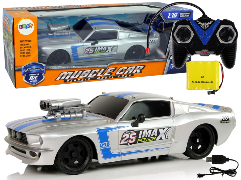 Jucarii cu telecomanda (RC) - Masinuta cu telecomanda Sports Car 1:16 Argintiu, 6 ani+