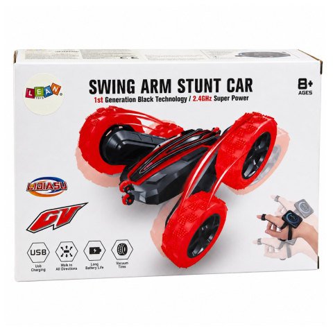 Masinuta cu telecomanda Stunt Car 360 Gesture Control, Rosu, 8 ani+ [5]