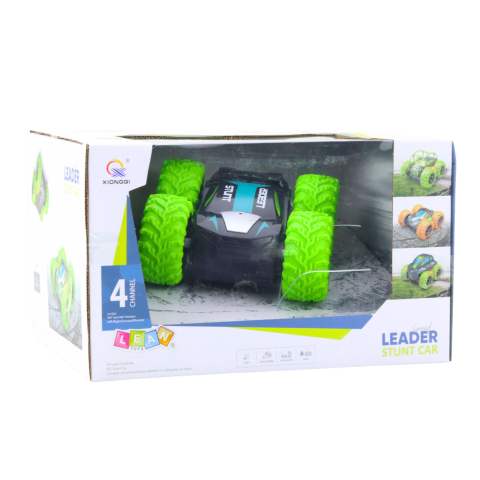 Masinuta cu telecomanda Stunt Car rotiri 360 grade Verde, 3 ani+ [3]