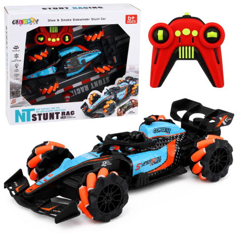 Jucarii cu telecomanda (RC) - Masinuta cu telecomanda Stunt RC 360 grade 4WD lumini 1:14, 6 ani+