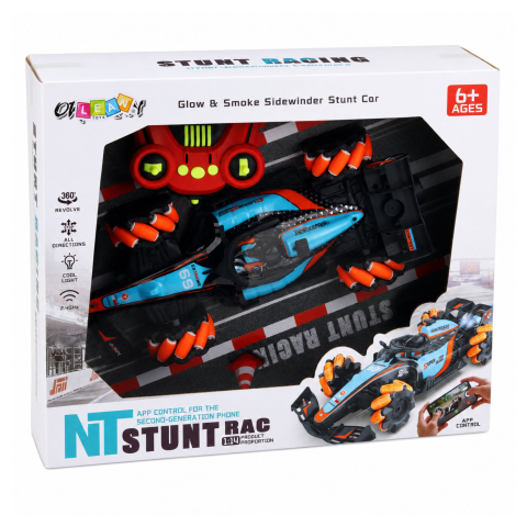 Masinuta cu telecomanda Stunt RC 360 grade 4WD lumini 1:14, 6 ani+ [6]