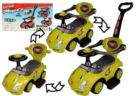 Jucarii exterior - Masinuta de impins Mega 3 in 1 RIDE-ON Bebelul