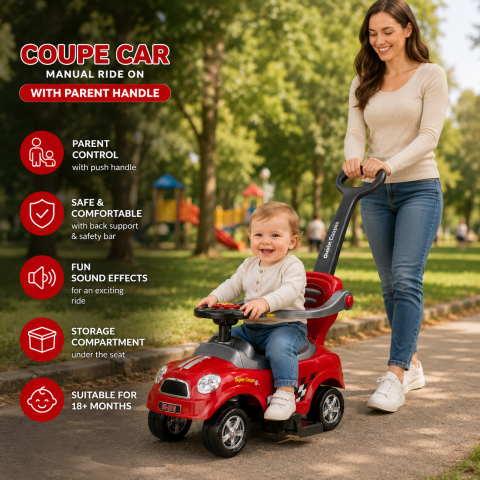 Ride-on - Masinuta ride-on cu maner parental si spatiu depozitare 18 luni+ | Bebelul