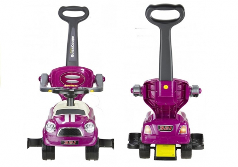 Masinuta de plimbare copii violet maner parental Bebelul [3]