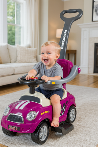 Ride-on - Masinuta RIDE ON copii violet maner parental 18 + Bebelul