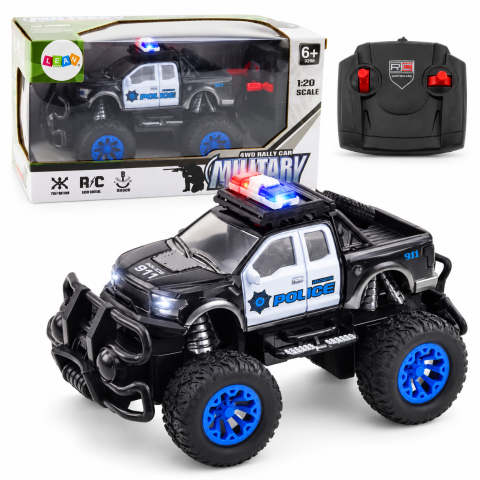 Masinute R/C - masinuta-politie-off-road-rc-1-20-telecomanda-6ani-Bebelul