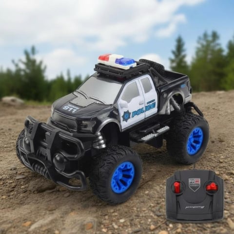 Masinute R/C - masinuta-politie-off-road-rc-1-20-telecomanda-6ani-Bebelul