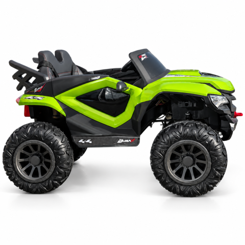 Masinuta electrica 4x4 cu usi tip aripi, 12V 7Ah, 4 motoare 45W, roti EVA, telecomanda, 3 viteze si balans, verde, 2 locuri, 3 ani+ [16]
