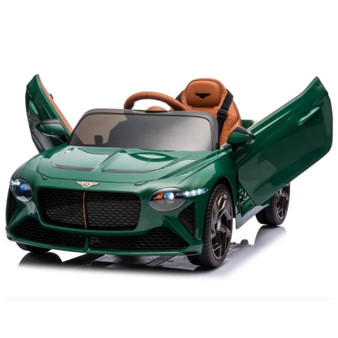 Masinuta electrica 4x4, pentru copii, Bentley Bacalar 120W 12V, cu telecomanda, scaun piele ecologica, Verde [1]
