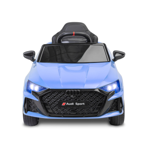 Mașinuță electrică Audi RS3 Bleumarin, 12V, 4x45W, Roți EVA, Scaun EcoPiele, Telecomandă 2.4GHz, Bluetooth, USB, 3-6 ani [3]