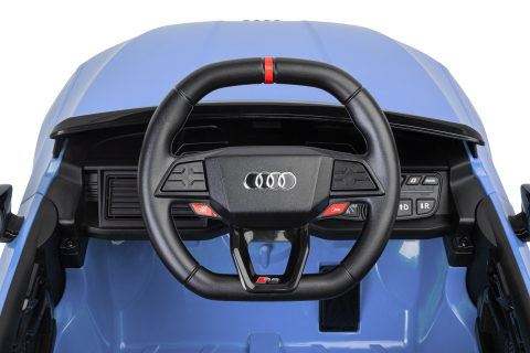 Mașinuță electrică Audi RS3 Bleumarin, 12V, 4x45W, Roți EVA, Scaun EcoPiele, Telecomandă 2.4GHz, Bluetooth, USB, 3-6 ani [7]
