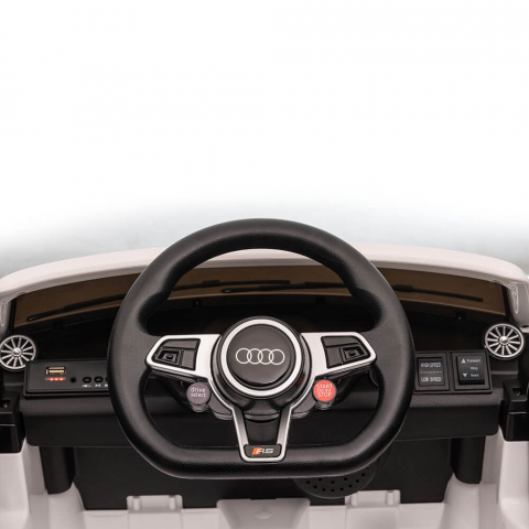 Masinuta electrica Audi TT copii cu telecomanda roti EVA scaun piele ECO [3]