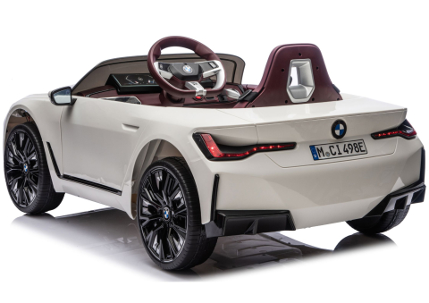 Masinuta electrica BMW i4 JE1009 4x4 alba 12V pentru copii, 3 ani+ [4]