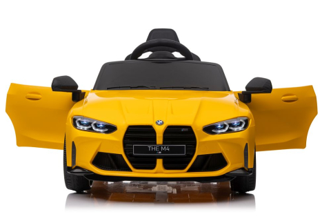 Masinuta electrica BMW M4 Galbena 12V pentru copii, 3 ani+ [2]