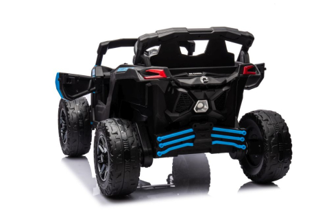 Masinuta Electrica Buggy Baieti Can-am, 24V 4x200W, Bebelul, EVA, Albastru, 3 ani [2]