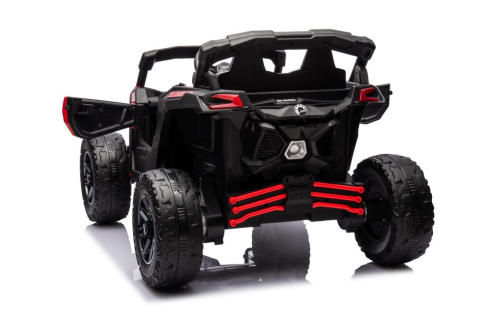Masinuta Electrica Buggy Can-am, 24V 4x200W, Bebelul, EVA, rosu, fetite 3 ani+ [4]