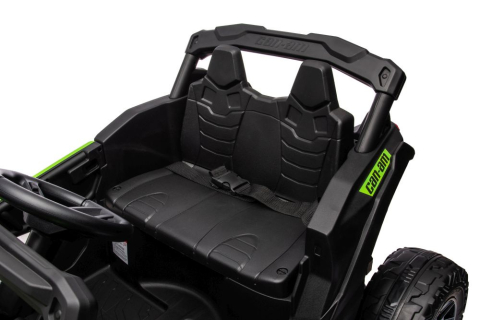 Masinuta Electrica Buggy Can-am, 24V 4x200W, Bebelul, EVA, verde, 3 ani [5]