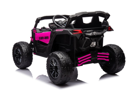 Masinuta Electrica Buggy fete Can-am, 24V 4x200W, Bebelul, EVA, Roz, 3 ani+ [3]