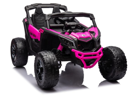 ATV & UTV electrice - Masinuta Electrica Buggy fete Can-am, 24V 4x200W, Bebelul, EVA, Roz, 3 ani+