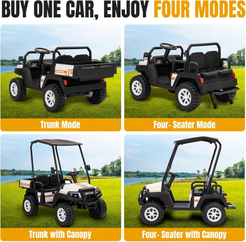 Masinuta electrica, cu telecomanda Golf copii XMX650A – 2 locuri, 12V [7]