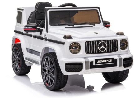 Vehicule electrice copii - Masinuta electrica Mercedes G63 AMG cu telecomanda, roti EVA si scaun piele ECO