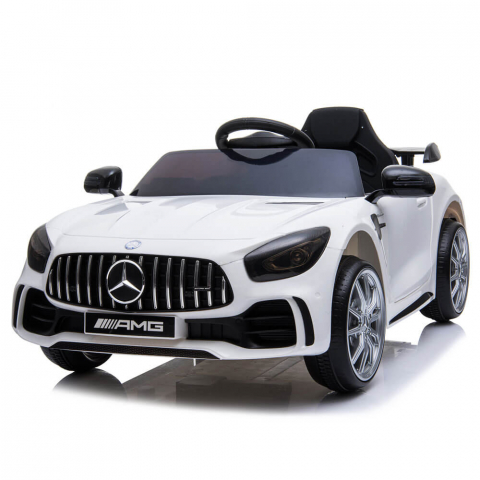 Masinuta electrica cu telecomanda Mercedes GTR AMG, ALB [0]