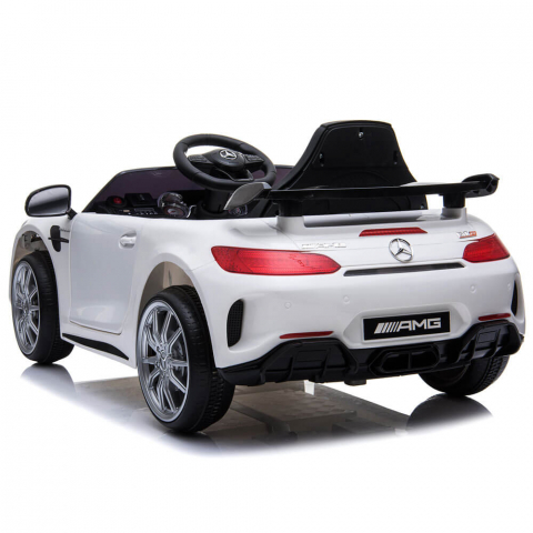 Masinuta electrica cu telecomanda Mercedes GTR AMG, ALB [2]
