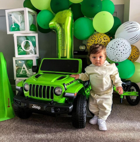 Masinuta electrica Jeep Wrangler Rubicon cu licenta oficiala Jeep, 12V 10Ah, 4x35W, roti EVA, scaun imitatie piele, telecomanda parentala, MP4, verde, 3-8 ani [1]